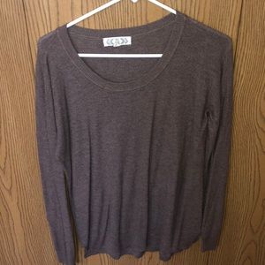 Loose and flowy brown sweater